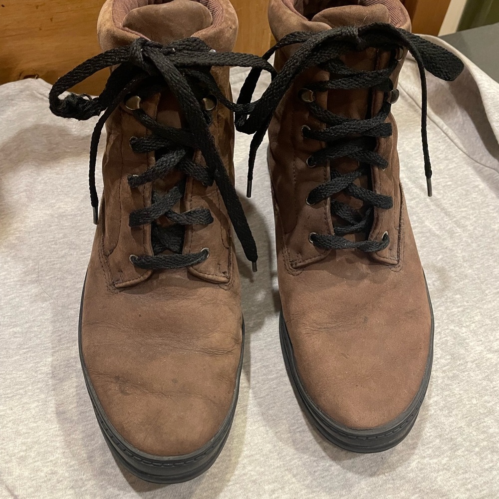 KEDS leather Brown Lace-Up Ankle Boots